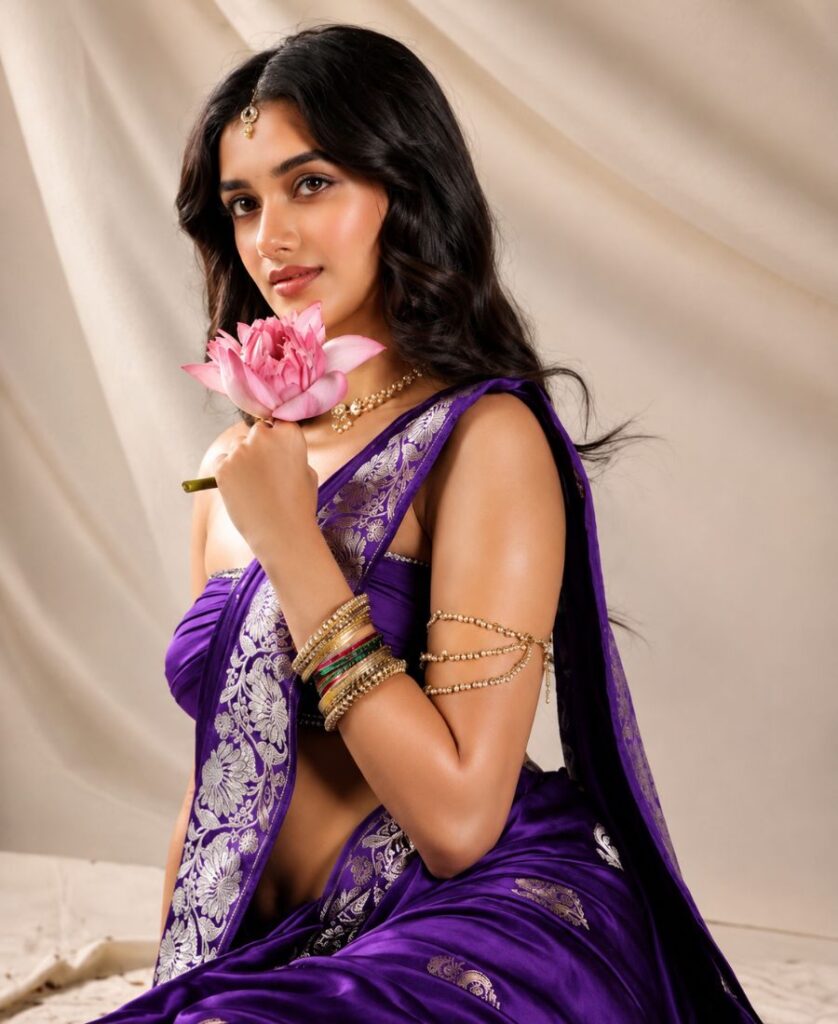 Bhagyashri Borse Saree Pics/Photots
